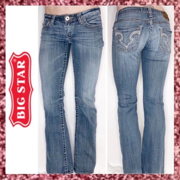 Big Star Denim - Big Star Sweet Ultra Low Rise Flared Jeans 26 2